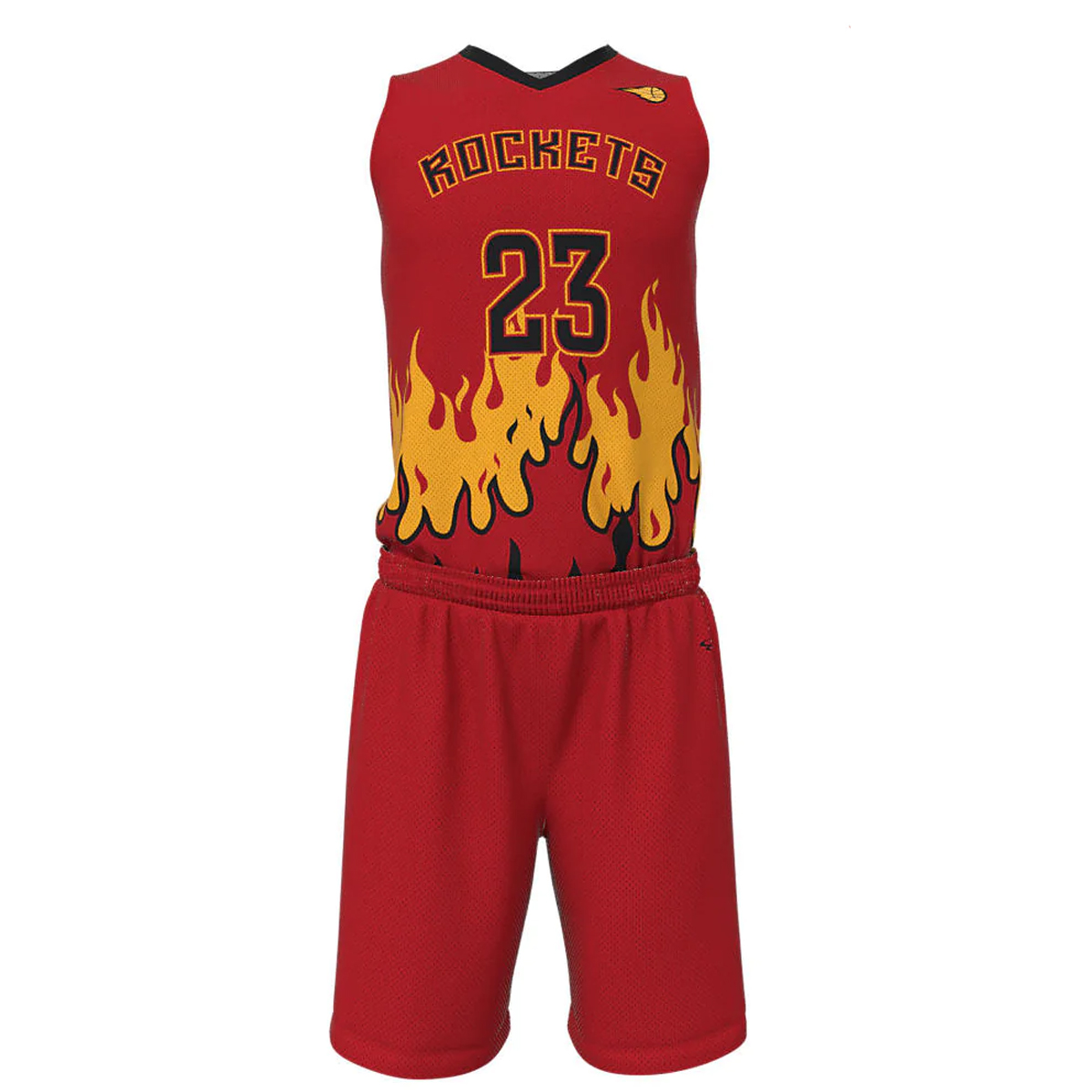 Basketball V Neck Uniforms Rockets 