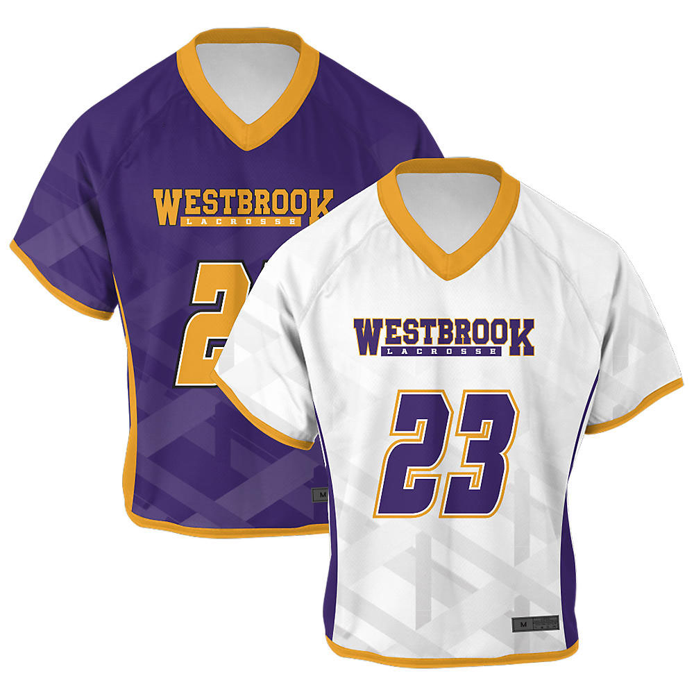 Sublimation Lacrosse Reversible Jerseys Westbrook