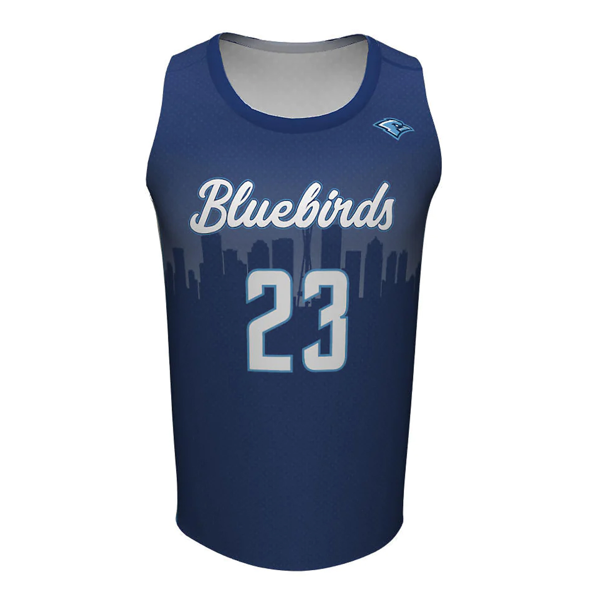 Basketball Crew Neck Jerseys Sublimation Bluebirds 