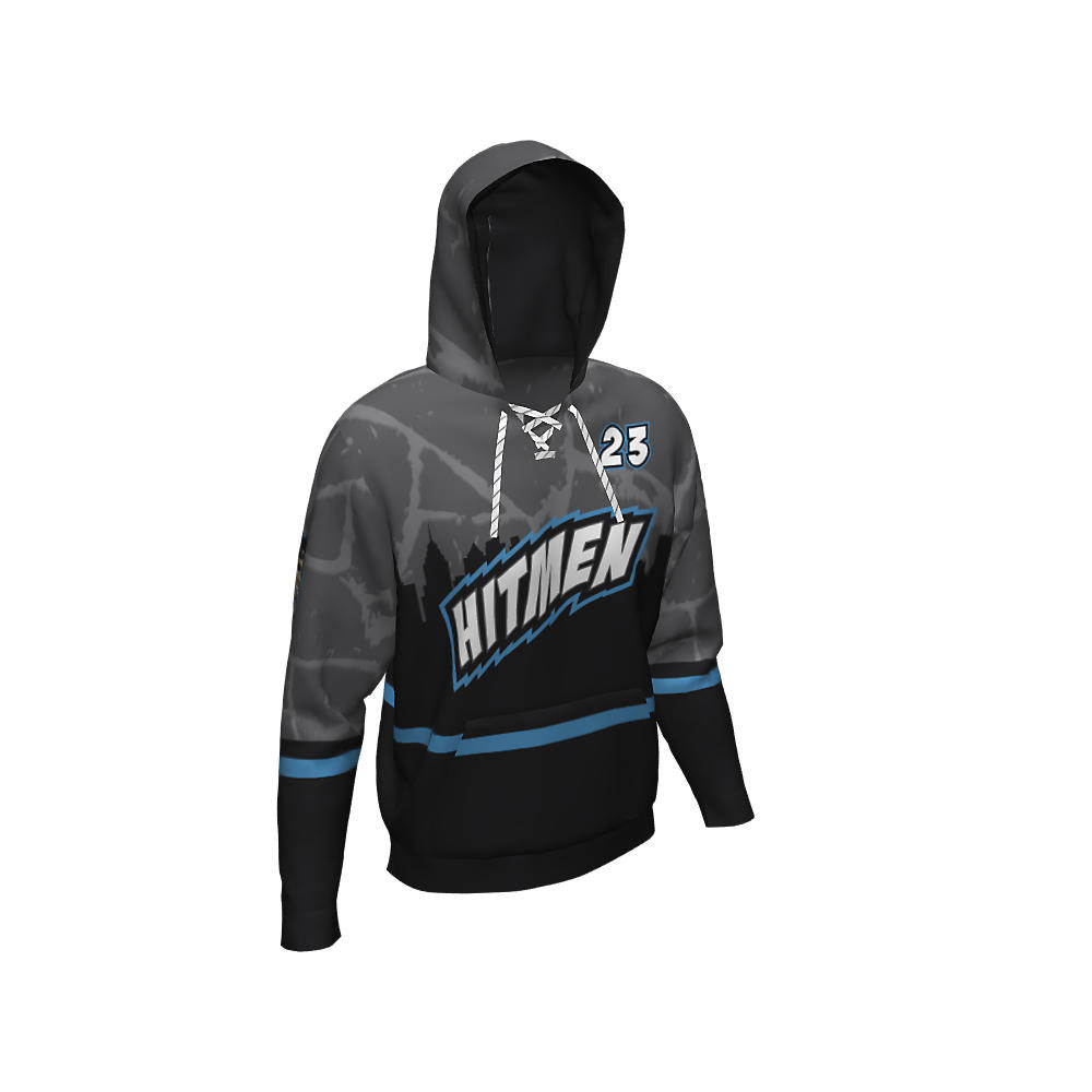 Custom Men's Lace Up Hoodie Hitmen