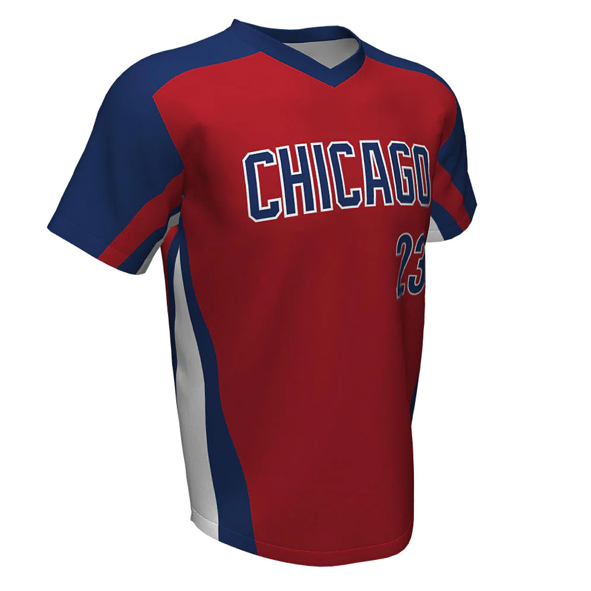 Baseball V Neck Chicago Jersey 