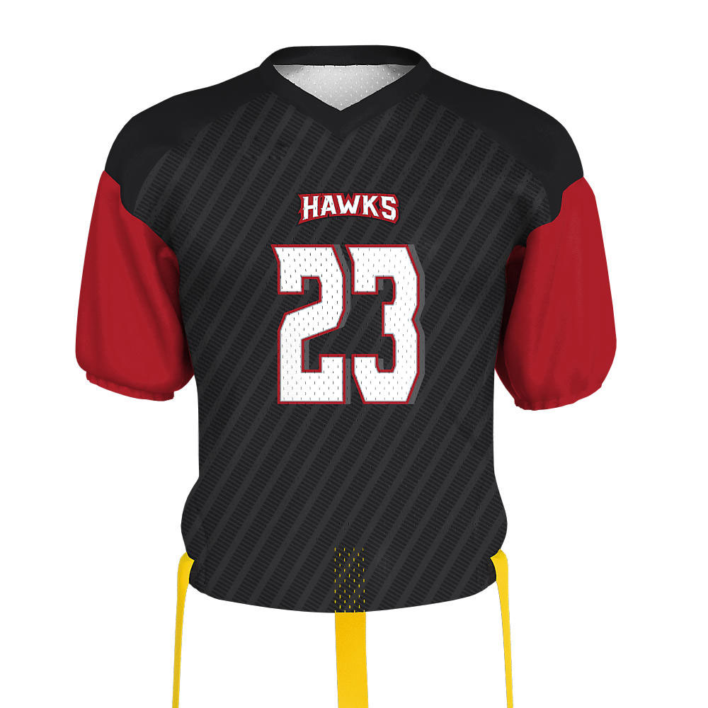 Custom Men's Flag Football Jersey Hawks 