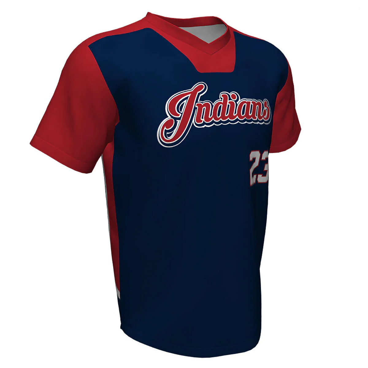 Baseball V Neck Indians Jersey 