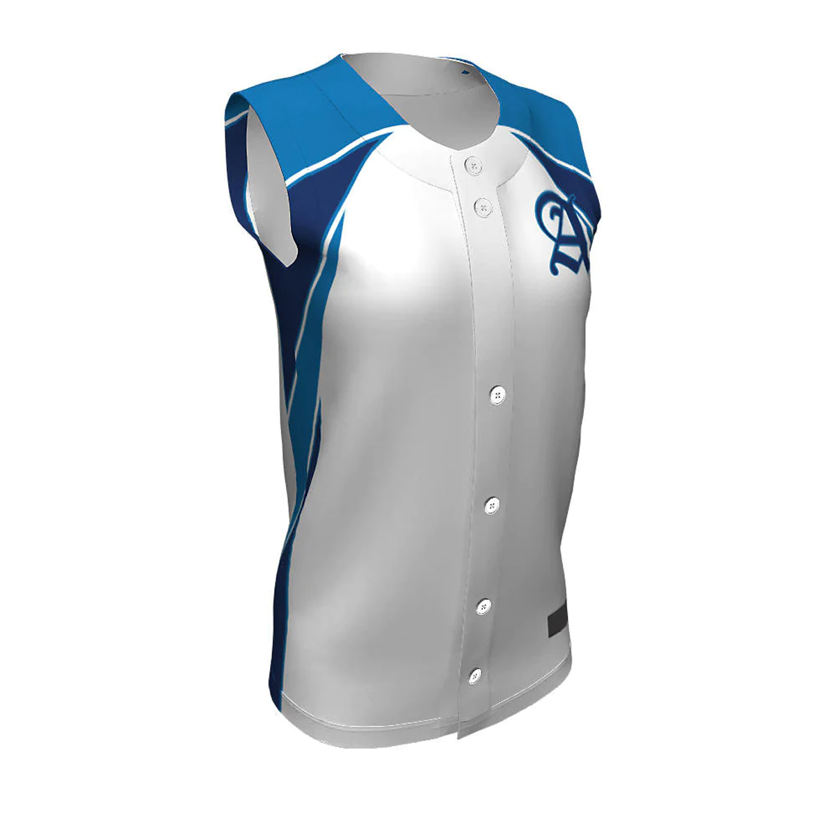 Softball Full Button Sleeveless Jerseys Glad 