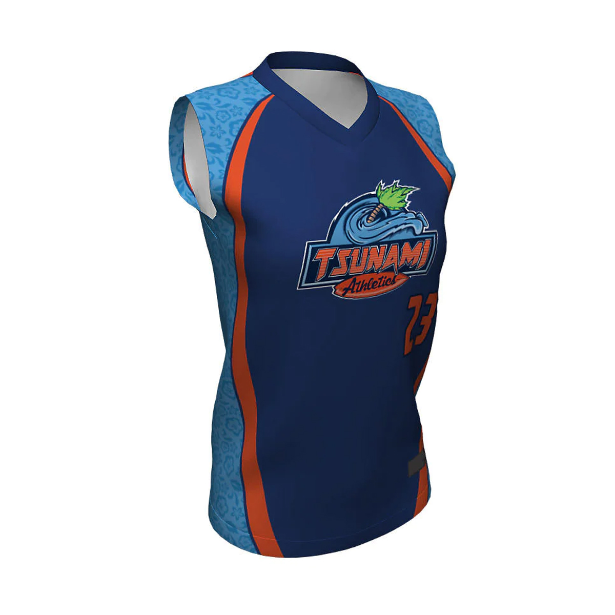 Softball V Neck Sleeveless Jerseys Tsunami 