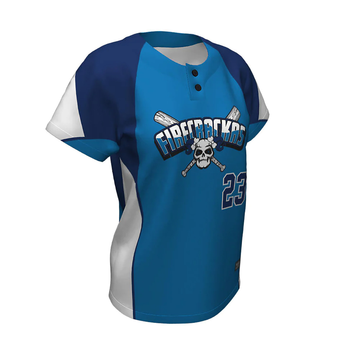 Softball Two Button Jerseys Firecrackers 