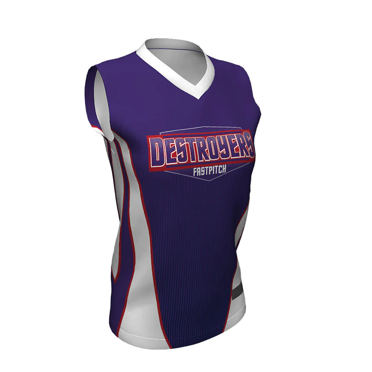 Softball V Neck Sleeveless Jerseys Desrosers 