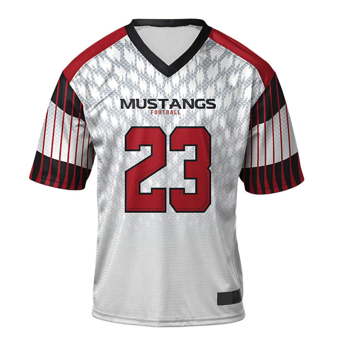 Custom Fan Football Jersey Mustangs 