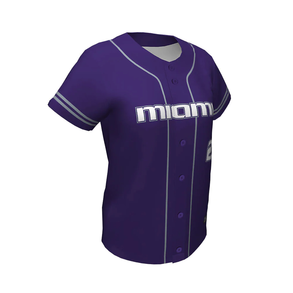 Softball Full Button Jerseys Miom 