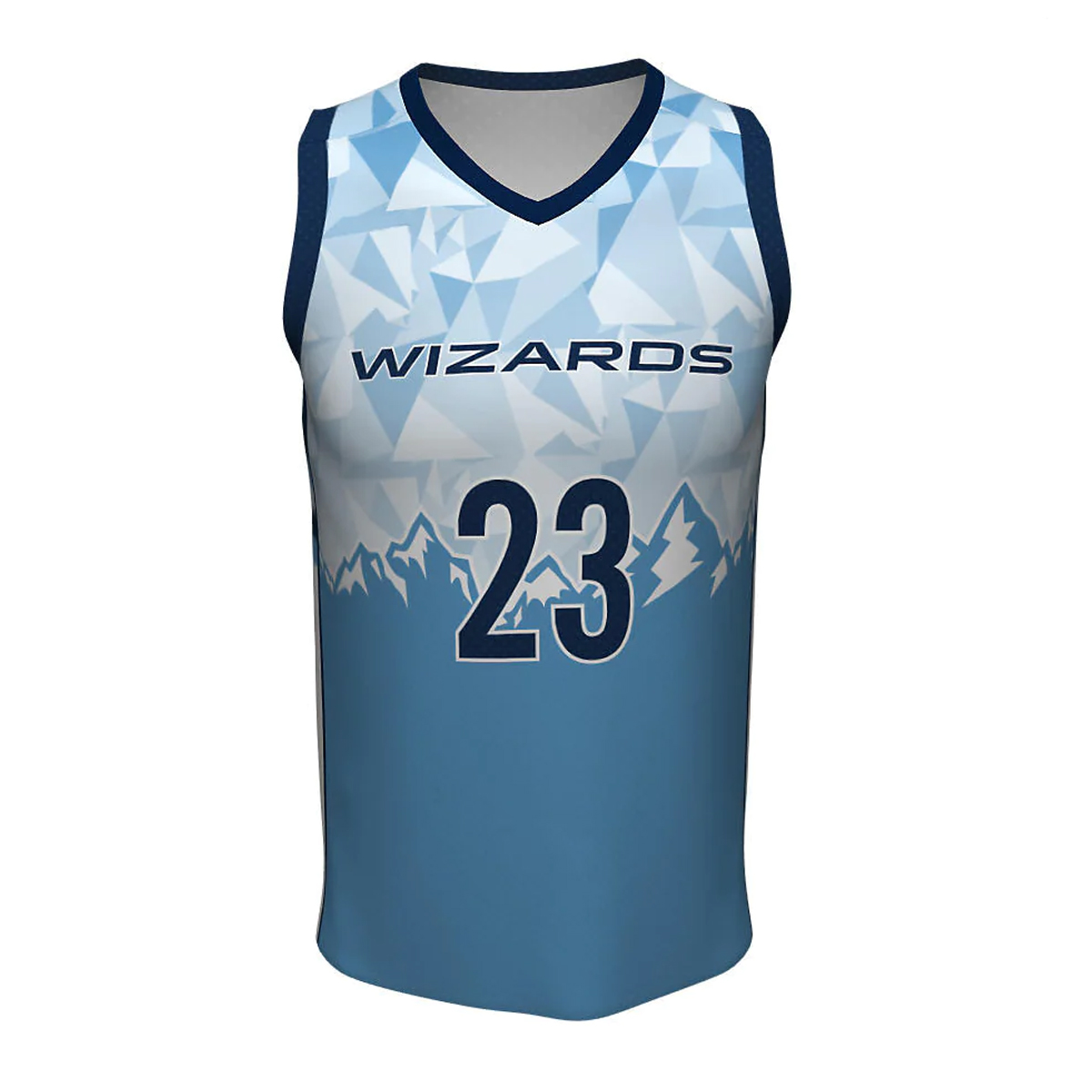 Sublimation Basketball V Neck Jerseys Wizards 