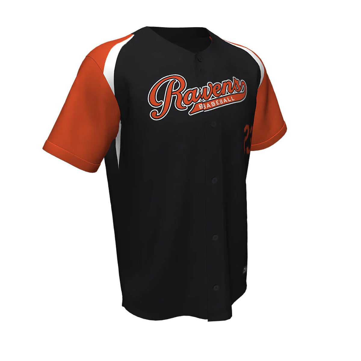 Baseball Full Button Ravens Jerseys 