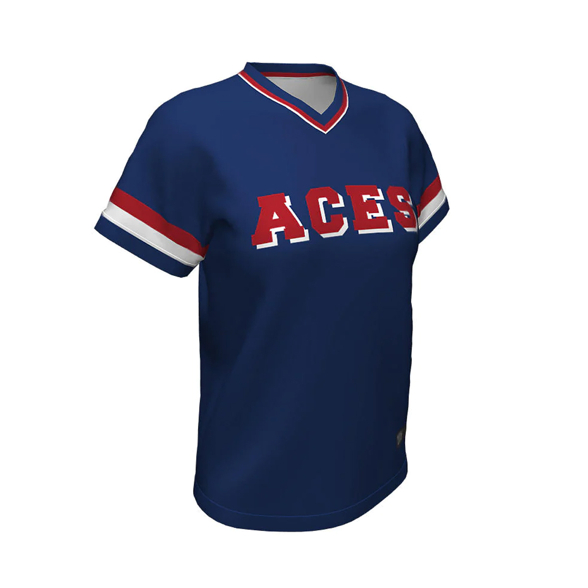 Softball V Neck Jerseys Aces 